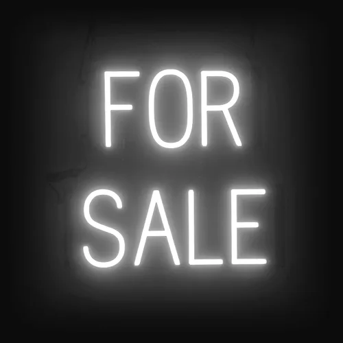 Miniatura 25 de SpellBrite Letrero de venta para empresas Señales relacionadas con la venta con aspecto de neón, luces LED blancas 16.3 x 6.3 pulgadas Blanco