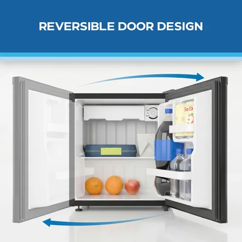 Miniatura 6 de Avanti Mini refrigerador compacto de 1.6 pies cúbicos para dormitorio, oficina y dormitorio, compartimento enfriador, estante de vidrio, puerta