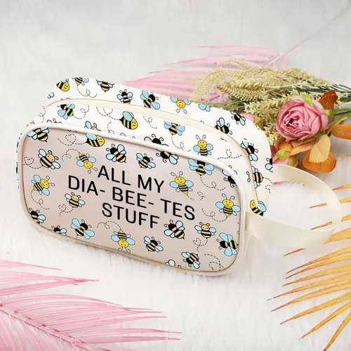Miniatura 5 de XYANFA Bolsa de diabetes tipo 1 tipo 2 para diabéticos, bolsa médica para diabetes, almacenamiento y organización de todas mis cosas para la Todas
