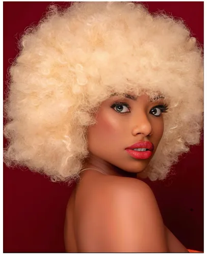 Miniatura 12 de Pelucas cortas y rizadas con flequillo para mujeres negras, peluca rizada afro afro, cabello sintético suave resistente al calor, peluca de aspecto