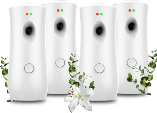 Miniatura 7 de Paquete de 4 dispensadores de ambientador automático en aerosol, soporte gratuito o máquinas automáticas de aroma de aerosol montadas en la pared