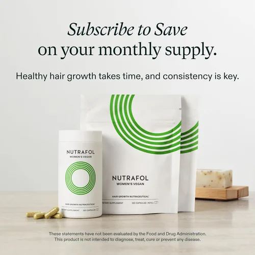 Miniatura 7 de Nutrafol - Suplementos de crecimiento del cabello para mujeres de 18 a 44 años, clínicamente probados para cabello visiblemente más grueso y fuerte