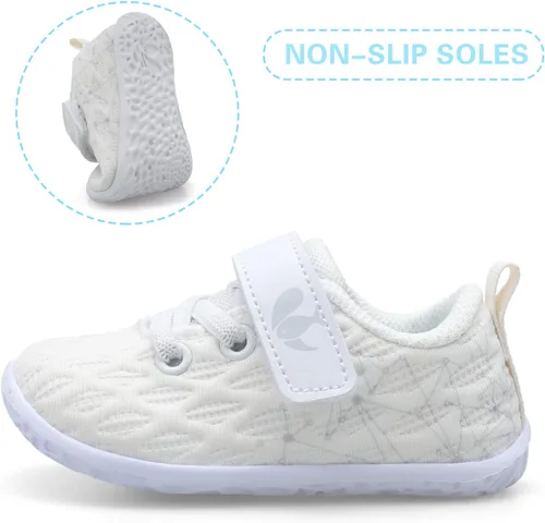 Miniatura 5 de FEETCITY Zapatillas de bebé para niños y niñas, zapatos de primera caminata, zapatos de cuna para recién nacidos, zapatos de meter