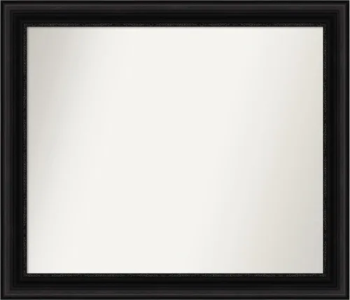 Miniatura 76 de Amanti Art Espejo personalizado, espejo de baño negro puente, espejo de pared o espejo de tocador de baño sobre el fregadero (26 x 26 pulgadas)