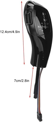 Miniatura 6 de Qii lu - Pomo de palanca de cambios LED – Kit de cambio de palanca de cambios LED automático LHD para E90 E92 E84 E89 para estilo F30 (negro)