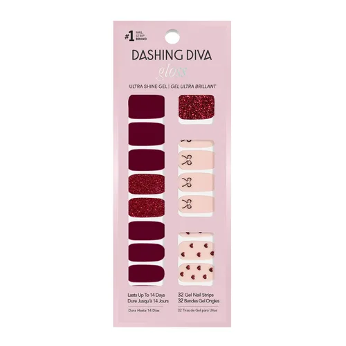 Miniatura 15 de Dashing Diva Flor Azul - Tiras de uñas de gel brillantes, sin rayos UV, resistentes al astillado, de larga duración, juego de manicura de 3 piezas