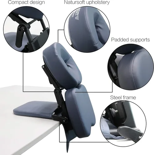 Miniatura 4 de Master Massage - Kit de cuna plegable para escritorio – Cojín ajustable para reposacabezas para mesa y escritorio – Kit de masaje versátil