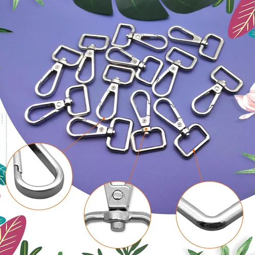 Miniatura 4 de 12 ganchos giratorios de 3/4 pulgadas de diámetro interior para manualidades, anillo en D de metal, cierre giratorio, cierres giratorios, cierres