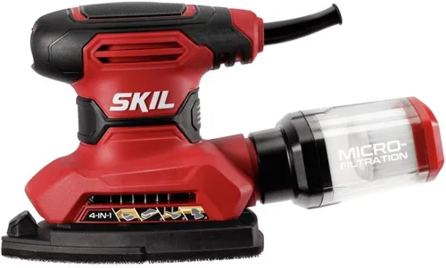 Miniatura 6 de SKIL SR232301 - Lijadora de detalles multifunción con cable con caja antipolvo de microfiltro, 3 accesorios adicionales y 12 hojas de lijado