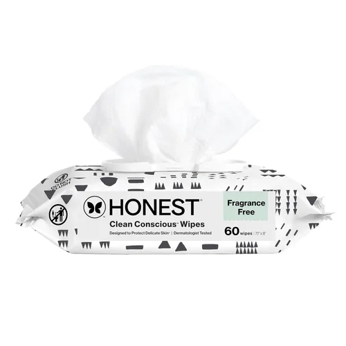 Miniatura 15 de The Honest Company - Toallitas limpiadoras para bebé con 99% de agua, respetuosas con el medioambiente, a base de plantas, hipoalergénicas