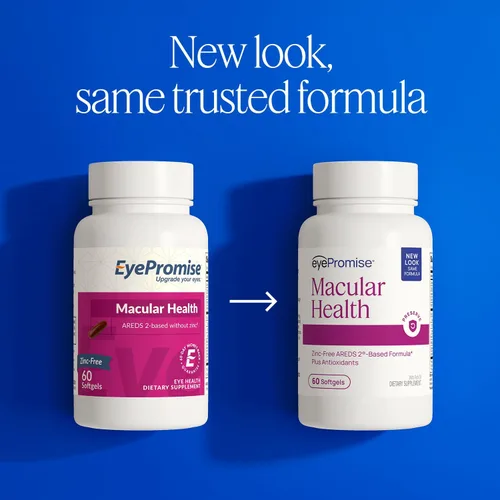 Miniatura 2 de EyePromise Macular Health Vitaminas para los ojos – 60 cápsulas blandas, suministro para 30 días – Suplementos de salud ocular sin zinc para apoyo