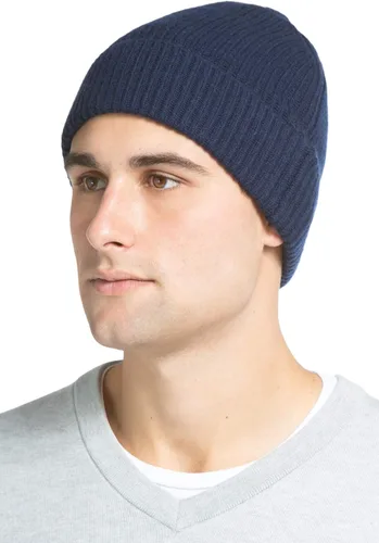 Miniatura 8 de Fishers Finery Sombrero con puños acanalados de cachemira 100% pura para hombre; ultra felpa