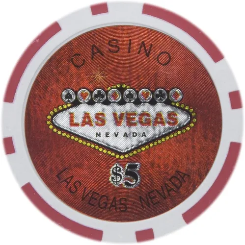Miniatura 12 de Brybelly Las Vegas Casino Poker Chip Heavy 0.49 oz Clay Composite – Paquete de 50