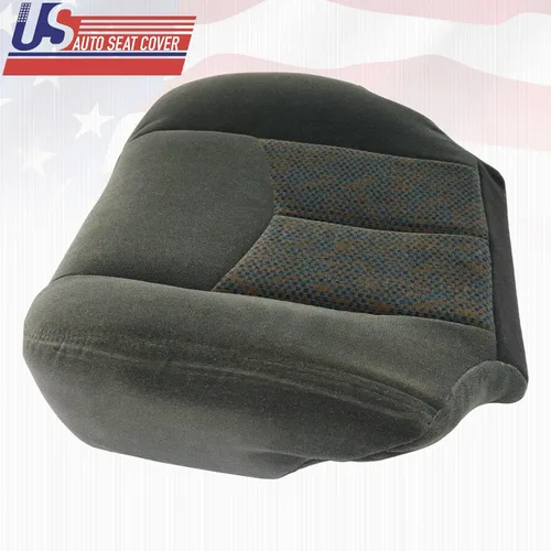 Miniatura 3 de 2003-2007 para Chevy Silverado 1500 2500 3500 Cubierta de asiento de tela inferior derecha Dk Gris