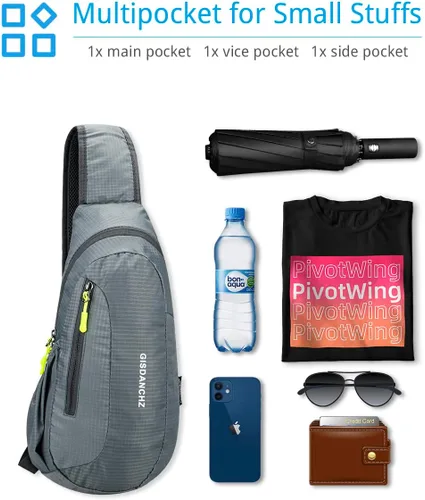 Miniatura 2 de Mochila cruzada para hombres y mujeres, mochila para el pecho, bolsa de hombro, gimnasio, ciclismo, viajes, deportes al aire libre