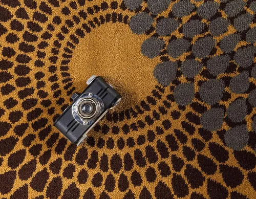 Miniatura 6 de Unique Loom Barista Collection - Alfombra moderna a cuadros, contemporánea, multicapas, Polipropileno, Beige/Negro