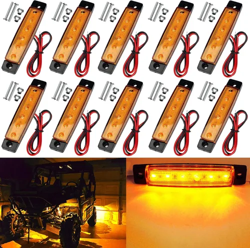 Miniatura 6 de 10 paquetes de luces LED de tira de roca impermeables, luces exteriores e interiores, luces de bajo brillo para ruedas y guardabarros, kits