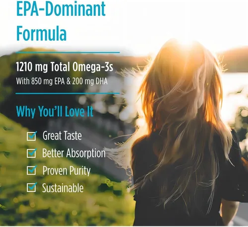 Miniatura 4 de Nordic Naturals EPA, sabor a limón - 60 geles blandos - 1210 mg Omega-3 - Fórmula EPA de alta intensidad para el estado de ánimo positivo, la salud