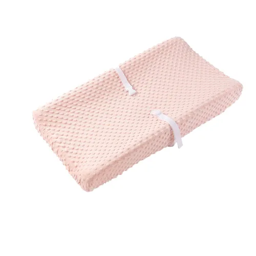 Funda para cambiador de bebé, súper suave, con lunares Minky para bebés, niñas y niños, ultra cómoda, segura para bebés, se ajusta a almohadillas de