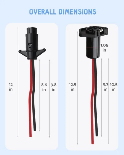 Miniatura 9 de Enchufe de motor de arrastre, enchufe y receptáculo de motor de arrastre de 12 V para Minn Kota, motor de arrastre impermeable de conexión rápida
