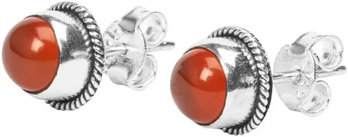 Miniatura 15 de Pendientes de tuerca con gemas, plata de ley 925, aretes de 6 mm redondos para niñas y mujeres, regalo