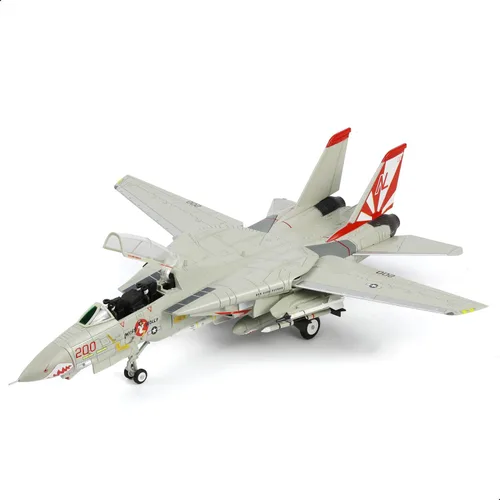 Miniatura 8 de NUOTIE US Navy F-14 Tomcat 1/72 Modelo de aleación VF-84 Jolly Rogers Avión de combate metálico fundido Modelo de exhibición militar o regalo
