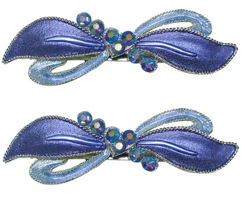 Miniatura 18 de Dz Pk Pasadores, 12 unidades, lazo para el pelo con lazo en una cinta, pinzas para el pelo francés, 2 Ea 6 colores YY86400-1-D