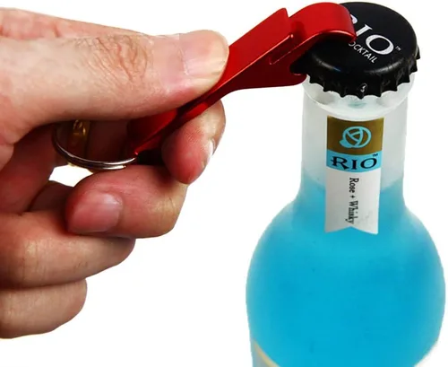 Miniatura 2 de 100 piezas Llavero Abridor de Botellas Personalizado Abridor de Botellas de Cerveza de Aluminio Personalizado Grabado Cualquier Texto/Logo Recuerdos