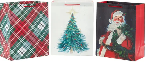 Miniatura 11 de Hallmark Surtido de bolsas de regalo grandes de 13 pulgadas, iconos navideños