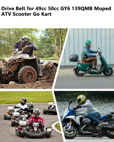 Miniatura 6 de Paquete de 3 correas de transmisión 669 18 30 CVT para 49cc 50cc GY6 139QMB ciclomotor ATV Scooter Go Kart para Taotao Roketa Jonway Vespa Baja Tank