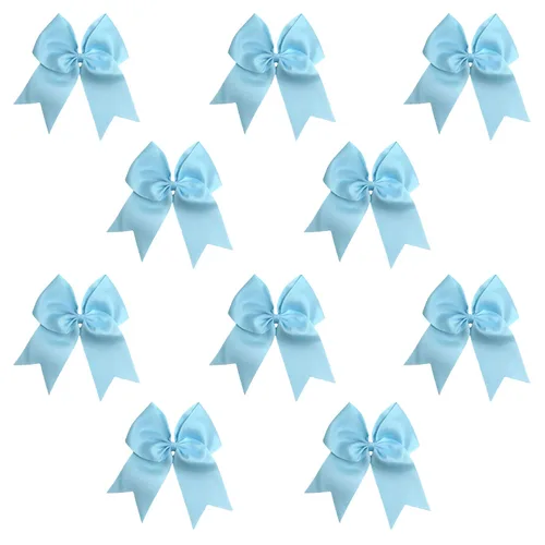 Miniatura 23 de Kenz Laurenz Lazos grandes para el pelo de 7 pulgadas, accesorios clásicos grandes para adolescentes, mujeres y niñas, animadoras de sóftbol
