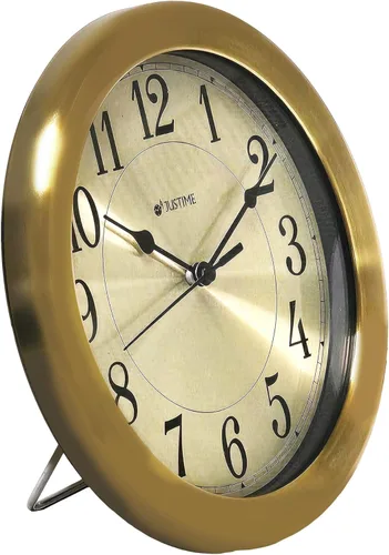 Miniatura 3 de JUSTIME Reloj de pared resistente al agua de 8.5 pulgadas para baño, cocina, barco, caravana, silencioso, sin tictac, funciona con pilas, montaje