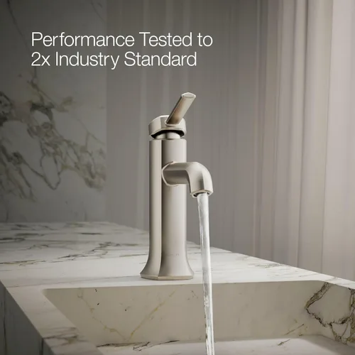 Miniatura 13 de Kohler 27000-4-BN Occasion - Grifo para lavabo de baño con una sola manija, 1.2 gpm, níquel cepillado vibrante Vibrant Brushed Nickel