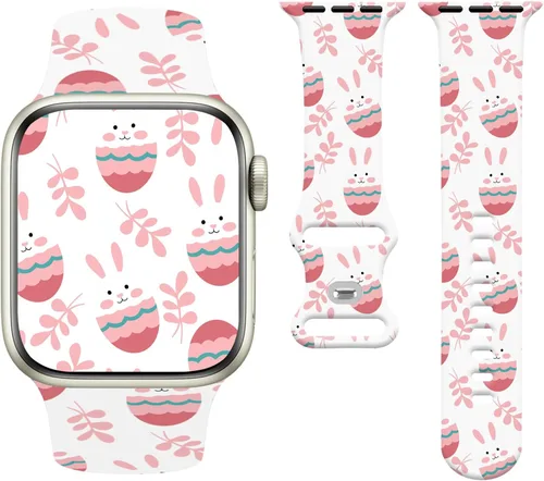 Miniatura 22 de Holiday Watchband Compatible with Apple Watch 38mm 40mm 41mm 42mm 44mm 45mm 49mm Women Men,Soft Silicone Cute Sport Strap for Apple Watch Ultra