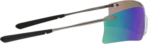 Miniatura 3 de Crews T411G Rubicon - Gafas de seguridad con espejo esmeralda, 1 par Lente de espejo esmeralda