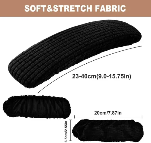 Miniatura 3 de SARAFLORA Funda para silla de oficina, elástica, resistente a las manchas, de elastano, para silla de computadora, para sillas de escritorio, brazo