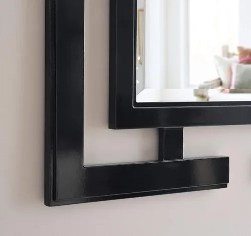 Miniatura 4 de Kenroy Home Espejo de pared casual, 41 pulgadas de alto, 0.75 pulgadas de largo, 29 pulgadas de ancho con negro brillante