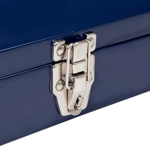 Miniatura 5 de TCE ATB102U Torin 16" Hip Roof Style Caja de herramientas de acero portátil con cierre de pestillo de metal, azul