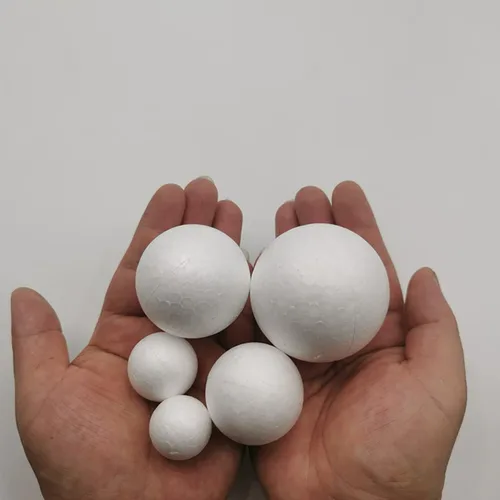Miniatura 4 de Paquete de 50 bolas de espuma para manualidades, 5 tamaños (1-2.4 pulgadas), bolas redondas lisas de poliestireno blanco, bolas de espuma para artes