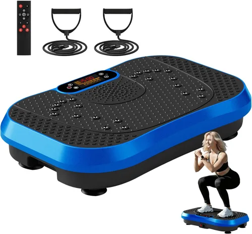 Miniatura 13 de SoftGym Waver Vibration Plate Exercise Machine for Lymphatic Drainage Weight Loss,120 Speed Levels Vibrating Platform with Resistance