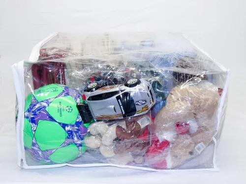 Miniatura 2 de FBA Juego de 5 bolsas de almacenamiento con cremallera de vinilo transparente de 24 x 20 x 11 pulgadas