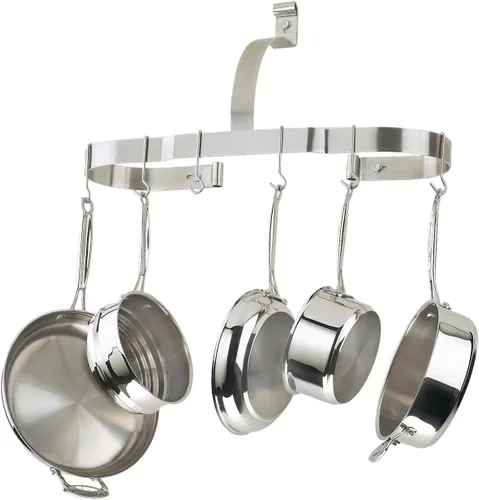 Miniatura 9 de Cuisinart Chef's Classic - Estante para ollas de pared estilo barra de 33 pulgadas, bronce aceitado