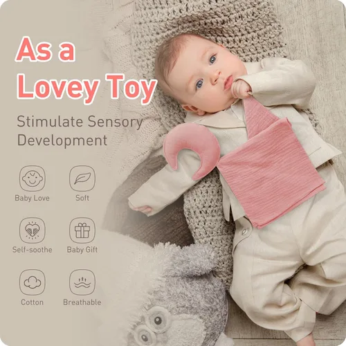 Miniatura 4 de Manta de seguridad de muselina de algodón suave de alta calidad, suave y transpirable, regalo perfecto para bebés recién nacidos, niños y niñas