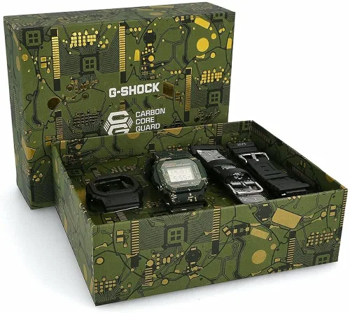 Miniatura 7 de Casio G-Shock - Reloj de cuarzo para hombre con correa de plástico color verde 24 modelo DWE-5600CC-3ER