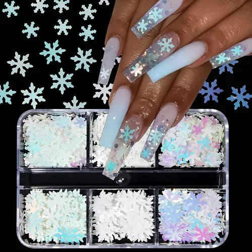 Miniatura 16 de Lentejuelas de uñas con purpurina de otoño, hojas de arce, copos de purpurina holográfica, hojas de arce holográficas, purpurina para uñas, diseño