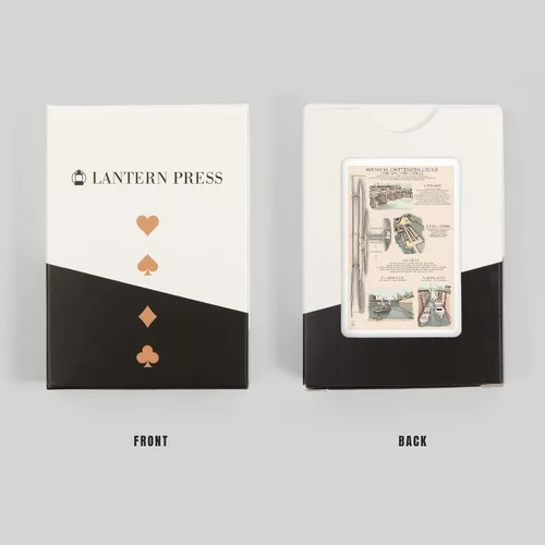 Miniatura 8 de Lantern Press Ballard Locks Technical, 52 Playing Cards for Adults, Poker Size Card Deck
