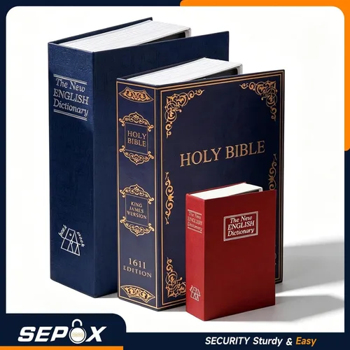 Miniatura 7 de SEPOX® Twins Caja Fuerte con Forma de Libro, Caja de Seguridad con Cerradura de Combinación Premium - Segura para Dormitorio y Versátil - Cubierta