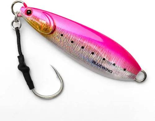 Miniatura 24 de BLUEWING Señuelos de pesca para agua salada de paso lento, plantillas verticales de 2.82 oz-35.27 oz cebo de hundimiento de peces con gancho