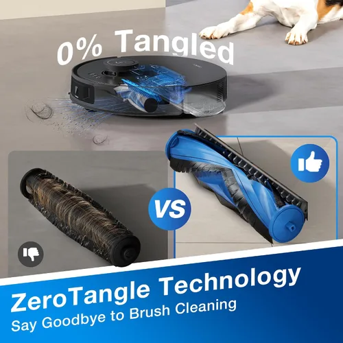 Miniatura 5 de ECOVACS DEEBOT N20 Plus Robot Aspirador y Fregona, con Estación de Vaciado Automático Sin Bolsa, Succión Potente de 8000Pa, Tecnología Anti-Enredos