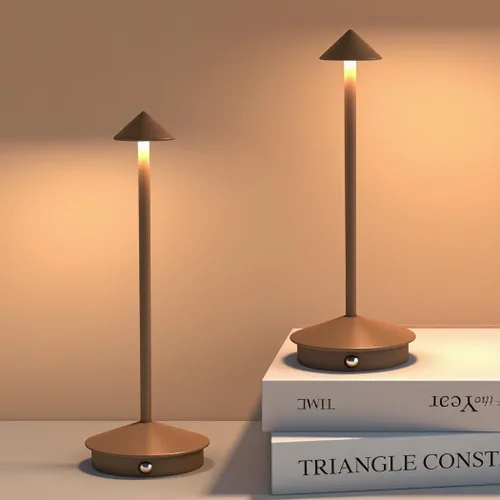 Paquete de 2 lámparas de mesa inalámbricas recargables LED, portátiles de exterior, 5000 mAh, operadas con batería, luz de mesa con control táctil,